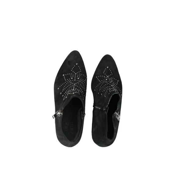 Naturalizer Women's Blair 2 Ankle Boot Black silver studded size‎ 8M - Picture 2 of 7